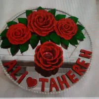 گل رز خام حنا یی|گل مصنوعی|کرج, عظیمیه|دیوار