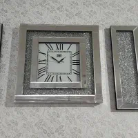ساعت دیواری نقره ای|ساعت دیواری و تزئینی|کامیاران, |دیوار