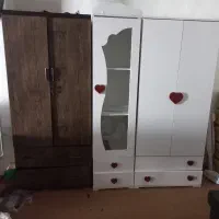 دوعدد کمد سفید قهوای هر دو کشو داره|جاکفشی، کمد، دراور|لنگرود, |دیوار