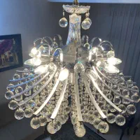 لوستر کریستالی ۲۴شاخه|لوستر و چراغ آویز|تهران, سبلان (لشگر)|دیوار