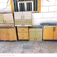 کابینت ام دی اف همراه زیر سینک PVC وهود سالم