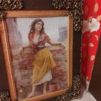 تابلو پازل با قاب چوبی