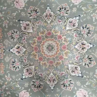 قالی فرش ۱۲ متری ۱۲۰۰ شانه نگین فرش تابان مشهد