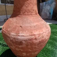 خمره بزرگ سفالی نقش دار|کلکسیون اشیاء عتیقه|شیراز, سینما سعدی|دیوار