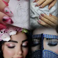 آموزش وخدمات کاشت ناخن و مژه میکاپ شنیون تخصصی