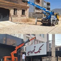 بالابر سبددار وجرثقیل کفی تک خاور اجاره ای