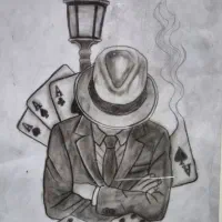 طراحی سیاه قل|تابلو، نقاشی، عکس|ملایر, |دیوار