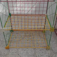 قفسه مشبک فلزی کتاب و وسایل|کتابخانه، شلف، قفسههای دیواری|سنقر, |دیوار