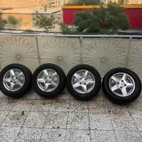 دو جفت رینگ و لاستیک ۲۰۷ سایز ۱۴پهن