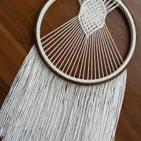 دیوار کوب مکرومه