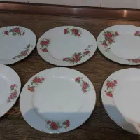 ۶ عدد پیش دستی گل سرخی|ظروف سرو و پذیرایی|تهران, علم و صنعت|دیوار