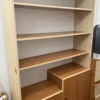 کمد MDF و کتابخانه دارای قفسه بندی و طبقه