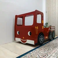 تخت خواب کودک مدل کامیون آتش نشانی