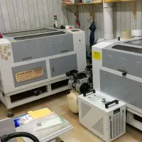 برش لیزری و حکاکی لیزر فایبر عمده و تک co2