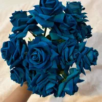 12شاخه گل رز مصنوعی