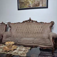 مبل استیل ۷ نفره با جلومبلی و عسلی