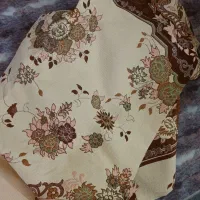۲عدد رو فرشی ۹متری رنگ کرم قهوه ای