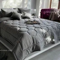 روتختی مخمل ترک ۸ تیکه|رختخواب، بالش، پتو|کرمان, |دیوار