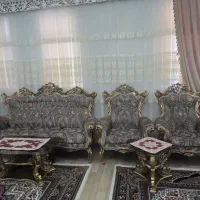مبل سلطنتی ۹ نفره با جلو مبلی چوب راش