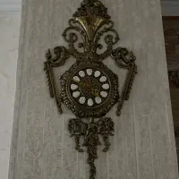 آیینه کنسول و ساعت برنز|مبلمان خانگی و میز عسلی|اسلام‌شهر, شهرک قائمیه|دیوار