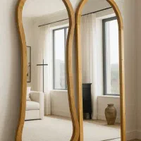 آینه قدی چوبی