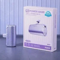 مینی پاوربانک فست شارژ راک 4800 میلی آمپر