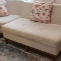 مبل ۸نفره ال در حد نو|مبلمان خانگی و میز عسلی|پرند, فاز ۴|دیوار