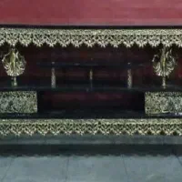 میز تلویزیون برنجی مدل طاووس