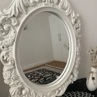 آینه سفید سلطنتی مناسب اتاق