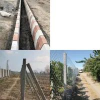 پیمانکار تیر فنس جدول باغات