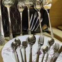 سرویس قاشق چنگال ۱۴۴ پارچه یونیک المان حک شده