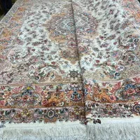 فرش جفت ۹متری دستباف تبریز ۶۰رج خطیبی ابریشم اقساط