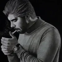 طراحی چهره سفارشی-سیاه قلم(همراه با قاب)