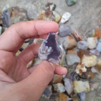 سنگ عقیق توپی شجردار سوسنی و دیواری|جواهرات|ارومیه, |دیوار