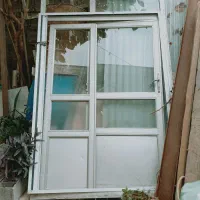 یک درب آلمینیومی صنایع سنگین عرض ۱۵۰ارتفاع۲۳۰