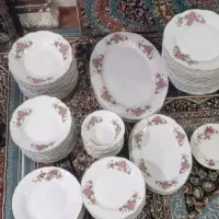 ظروف گلسرخی قدیمی نو