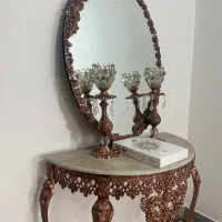 آینه شمعدان رز گلد خاص و زیبا