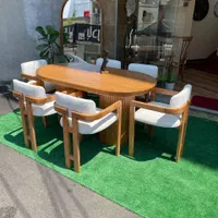 ناهار خوری مدل بیضی جدید|میز و صندلی غذاخوری|رشت, چله خانه|دیوار