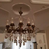 لوستر برنزی ۶شاخه ۱۲شعله شرکتی