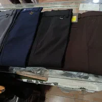 شلوار سوییسی پارچه ای دوبرکش فاستونی سایزبزرگ