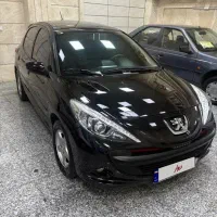 207 پاناروما مشکی|خودرو سواری و وانت|قزوین, |دیوار