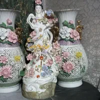 گلدان مجسمه چینی