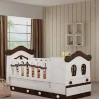 تخت خواب طرح کلبه