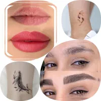 تتو بدن و آرایش دائم صورت