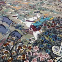 ۸ تخته ۹ متری شکاری ۱۲۰۰ شانه دست بافت گونه نو