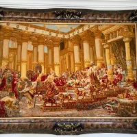 تابلوی دست بافت ملک سلیمان|تابلو فرش|اردبیل, |دیوار