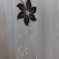 پرده حریر گلدار|پرده، رانر، رومیزی|مشهد, شهرک ابوذر|دیوار