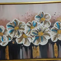 تابلو مینیمال گل برجسته|تابلو، نقاشی، عکس|اسلام‌شهر, شهرک واوان|دیوار