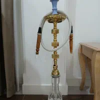 قلیان برنجی به همراه لوازم