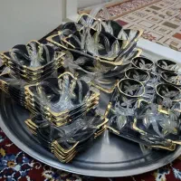 سرویس پزیرایی کریستال(۳۲پارچه)سوگا ژاپن اصل|ظروف سرو و پذیرایی|قم, حنیف نژاد|دیوار